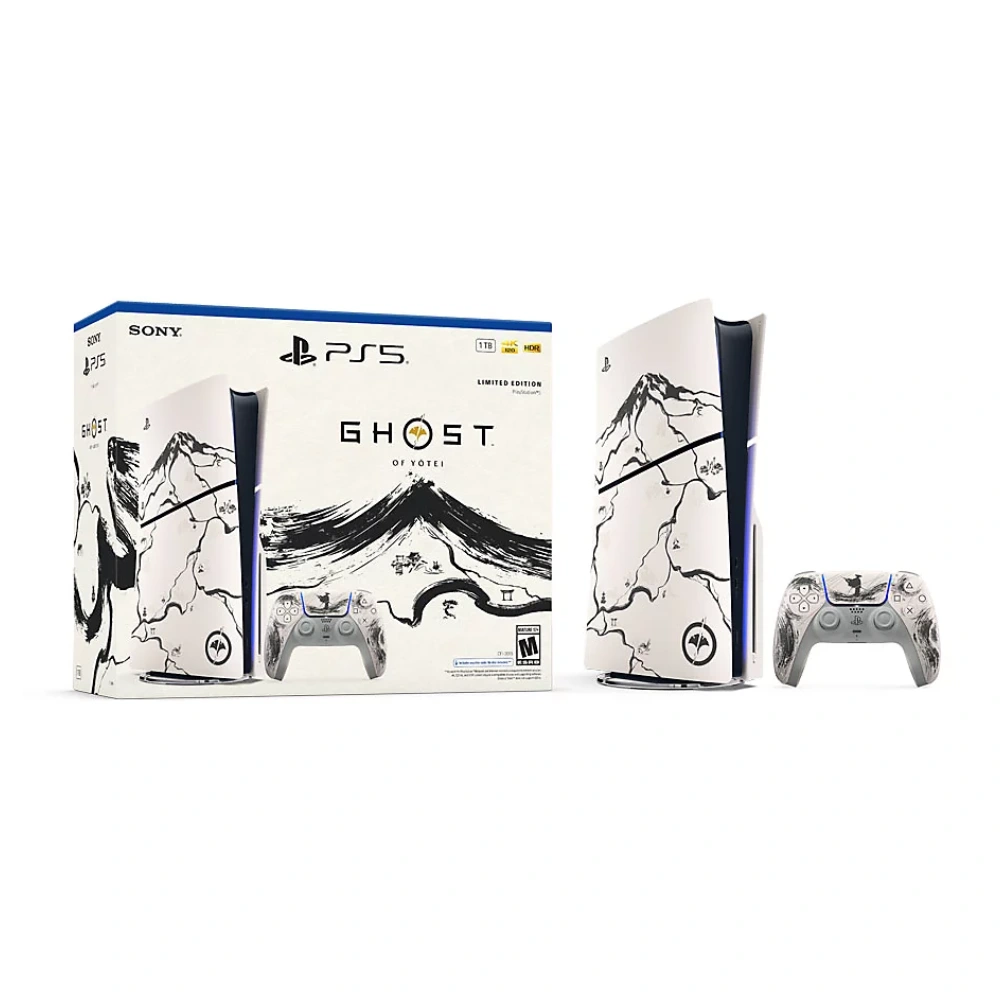 PS5 Slim Disc Edition – PS5 Ghost of Yōtei Black Limited Edition